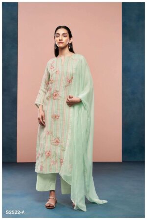 My Fashion Road Ganga Fashion Ruhika Printed Linen Fancy Ladies Dress | S2522-A