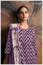 My Fashion Road Ganga Fashion Tishya Fancy Embroidery Work Cotton Ganga Suit | S2683-B