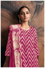 My Fashion Road Ganga Fashion Tishya Fancy Embroidery Work Cotton Ganga Suit | S2683-D
