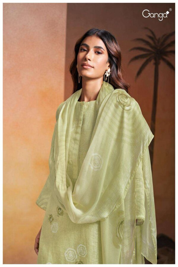 My Fashion Road Ganga Fashion Vida Premium Designs Linen Suit | S2586-A