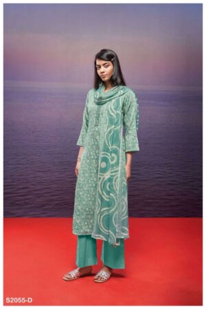 My Fashion Road Ganga Gala Premium Satin Cotton Exclusive Branded Suit | S2055-D