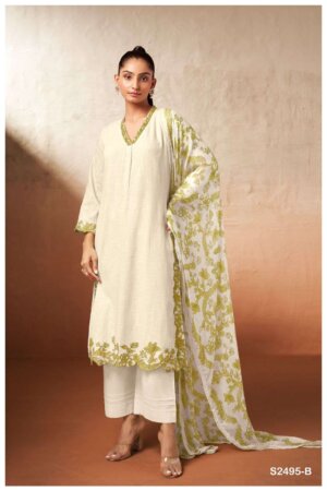 My Fashion Road Ganga Jessi Premium Cotton Linen Suit  | S2495 – B