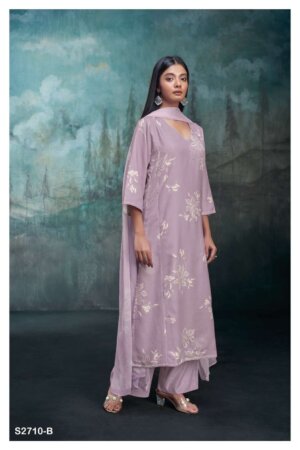 My Fashion Road Ganga Kiah Fancy Linen Jacquard Premium Suit | S2710-B
