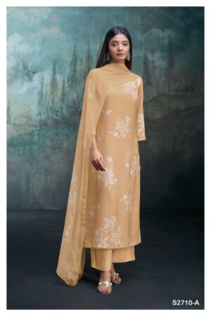 My Fashion Road Ganga Kiah Fancy Linen Jacquard Premium Suit | S2710-A
