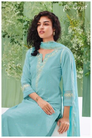 My Fashion Road Ganga Nargis Festive Wear Jacquard Cotton Suits | S1609 – A