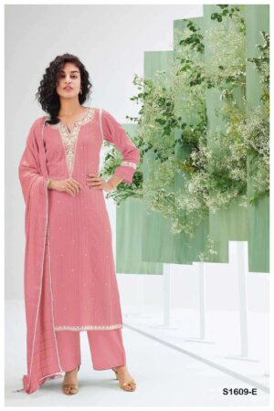 My Fashion Road Ganga Nargis Festive Wear Jacquard Cotton Suits | S1609 – E