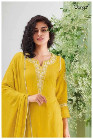 My Fashion Road Ganga Nargis Festive Wear Jacquard Cotton Suits | S1609 – B