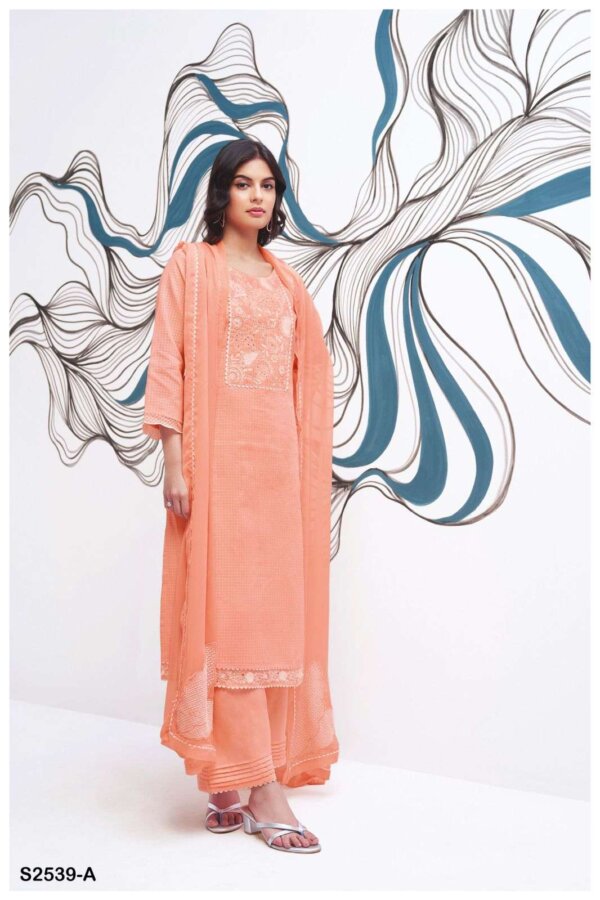 My Fashion Road Ganga Rylan Casual Wear Designer Cotton Suit  | S2539-A