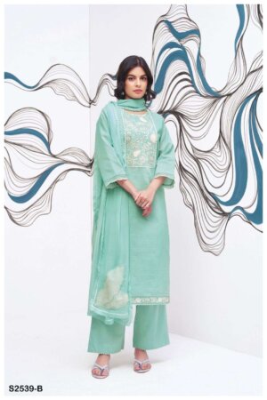 My Fashion Road Ganga Rylan Casual Wear Designer Cotton Suit  | S2539-B