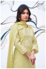 My Fashion Road Ganga Rylan Casual Wear Designer Cotton Suit  | S2539-C