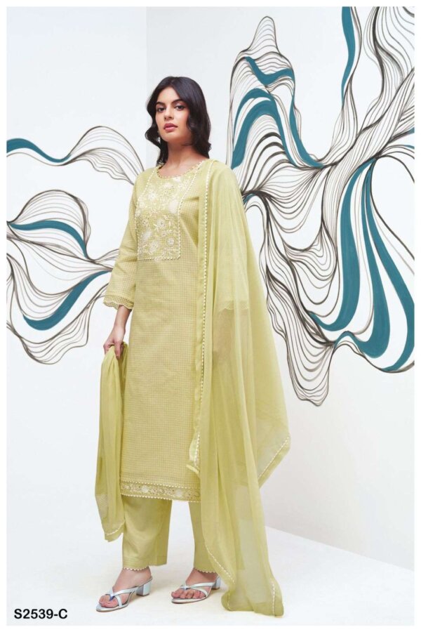 My Fashion Road Ganga Rylan Casual Wear Designer Cotton Suit  | S2539-C