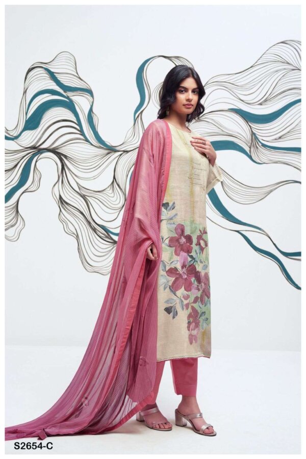 My Fashion Road Ganga Winona Linen Suit | S2654 – C