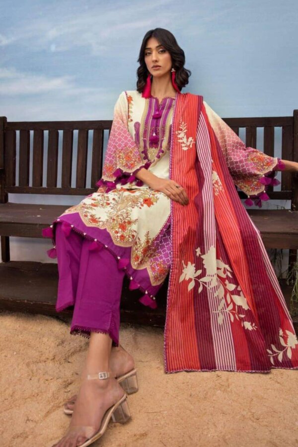 My Fashion Road Gul Ahmed Mal Mal Unstitched Collection 2024 | ML-42001