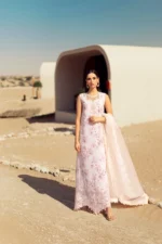 My Fashion Road Noor Handwork Laserkari Lawn Unstitched Collection 2024 | D5