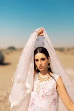 My Fashion Road Noor Handwork Laserkari Lawn Unstitched Collection 2024 | D5