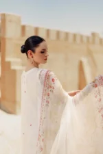 My Fashion Road Noor Handwork Laserkari Lawn Unstitched Collection 2024 | D9