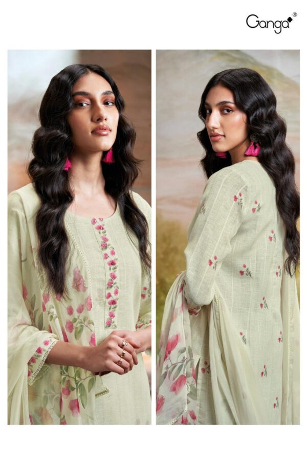 My Fashion Road Eshana Ganga Cotton Plazzo Style Suits | S2743 – C