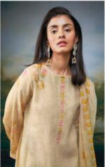 My Fashion Road Ganga Harlett Exclusive Designs Linen Dress | C1807