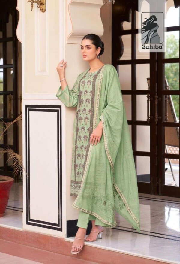 My Fashion Road Sahiba Nilgar Pure Cotton Lawn Handwork Dress | 633