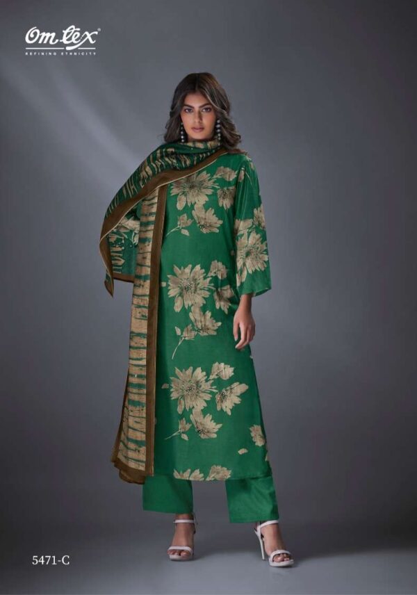 My Fashion Road Omtex Romily Designer Silk Exclusive Ladies Suit | 5471- C