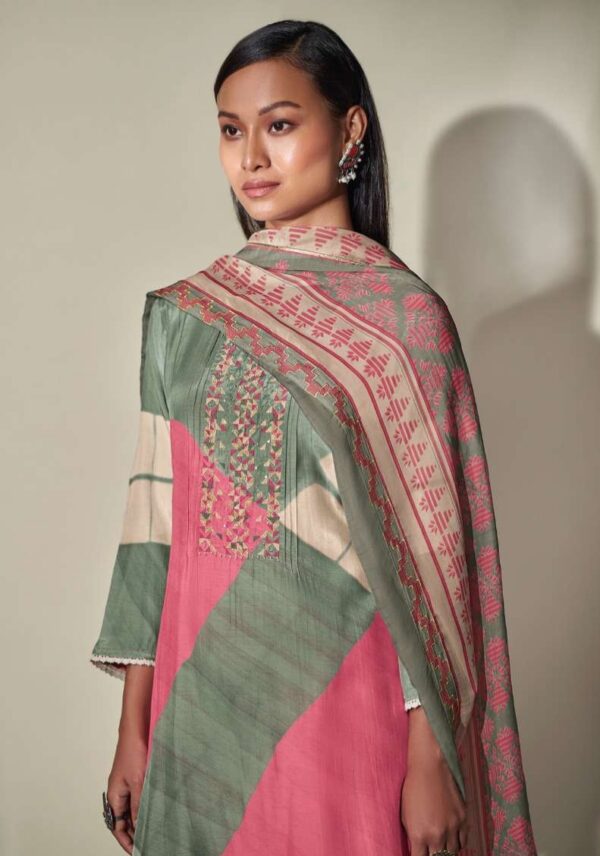 My Fashion Road Omtex Noura Digital Print Fancy Silk Suit | 5301- D