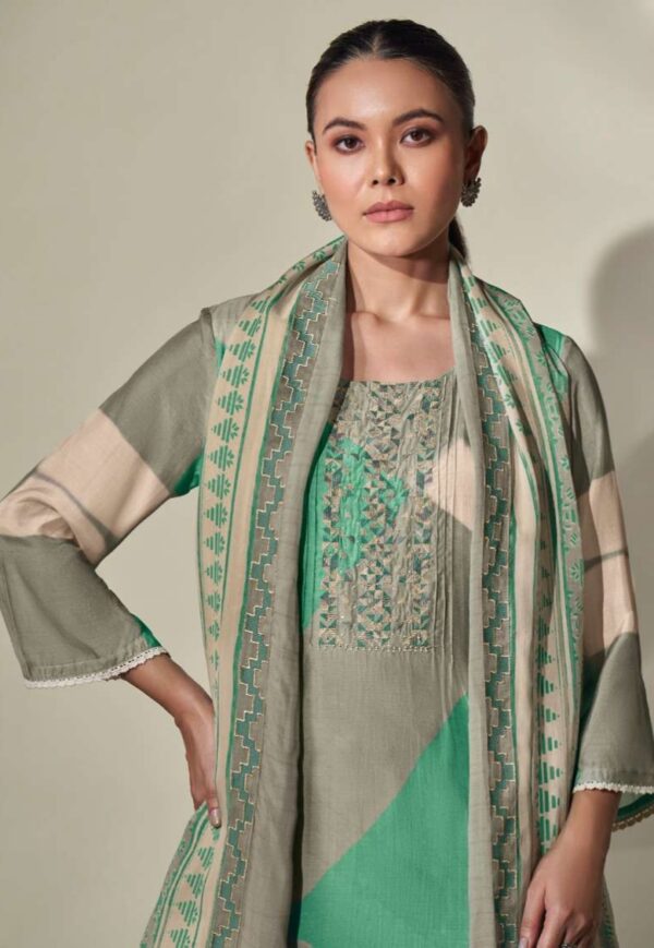 My Fashion Road Omtex Noura Digital Print Fancy Silk Suit | 5301- C