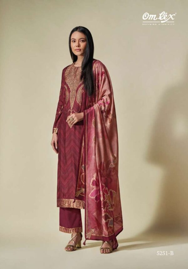 My Fashion Road Omtex Cordelia Fancy Jacquard Silk Partywear Dress | 5251- B