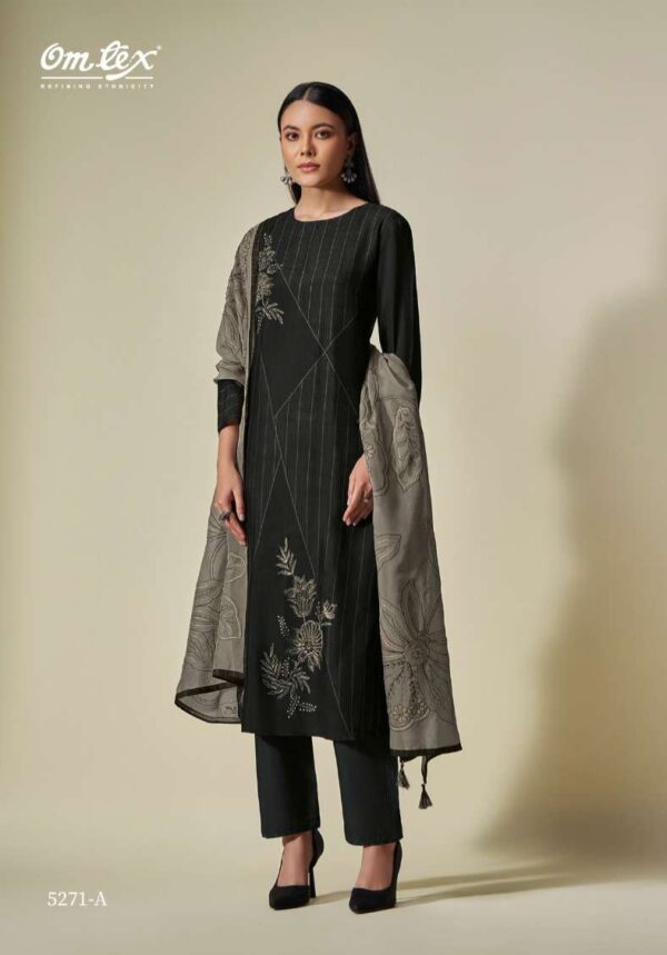 My Fashion Road Omtex Esti Designer Silk Exclusive Ladies Suit  | 5271- A