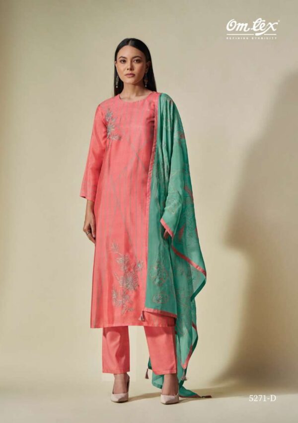 My Fashion Road Omtex Esti Designer Silk Exclusive Ladies Suit  | 5271- D