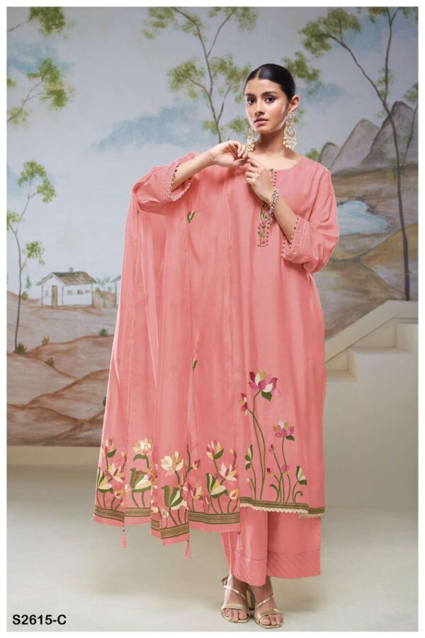 My Fashion Road Ganga Fashion Adrija Premium Designs Silk Ganga Suit | S2615 – C