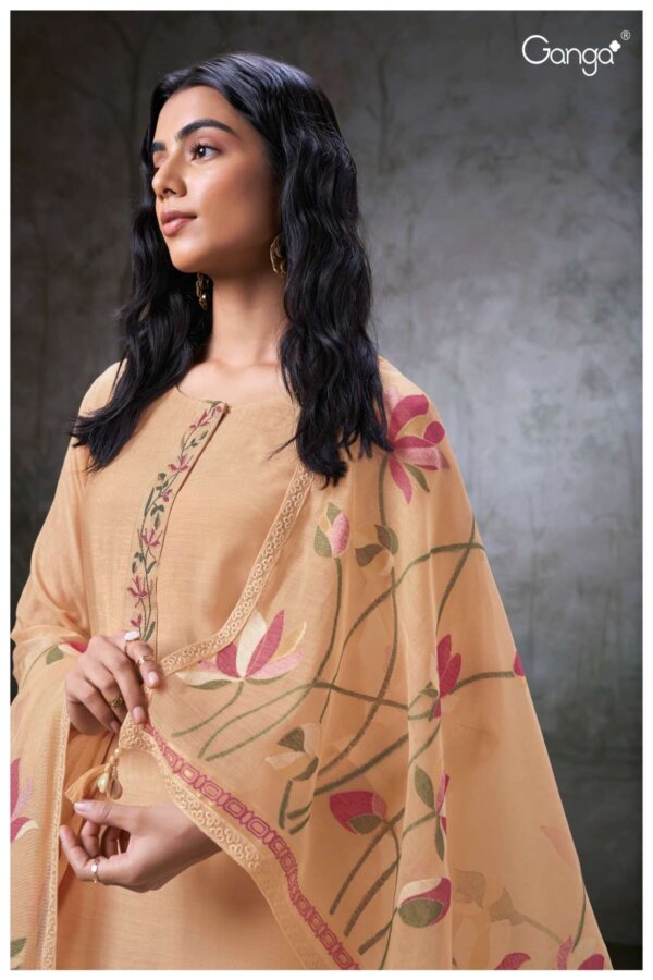 My Fashion Road Ganga Fashion Clayton Premium Designs Bemberg Silk Suits | S2448 – C
