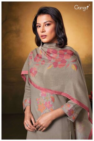My Fashion Road Ganga Fashion Indali Fancy Indian Cotton Suit | S2556 – C