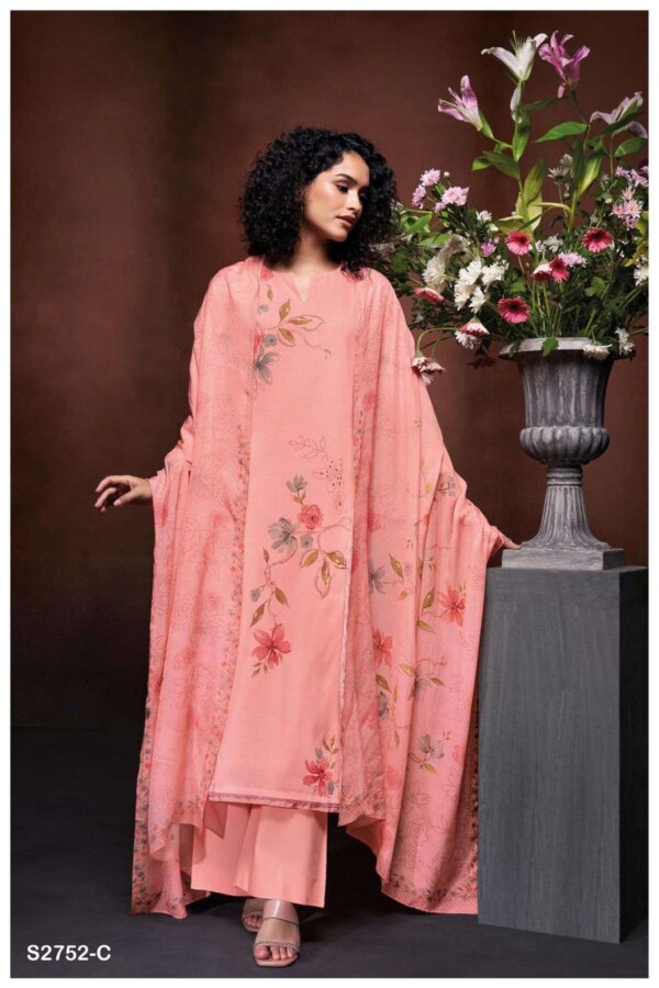 My Fashion Road Ganga Fashion Vihana Fancy Voil Salwar Kameez | S2752 – C
