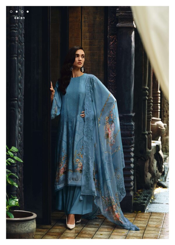 My Fashion Road Varsha Confeti Fancy Indian Muslin Suit | CE – 01