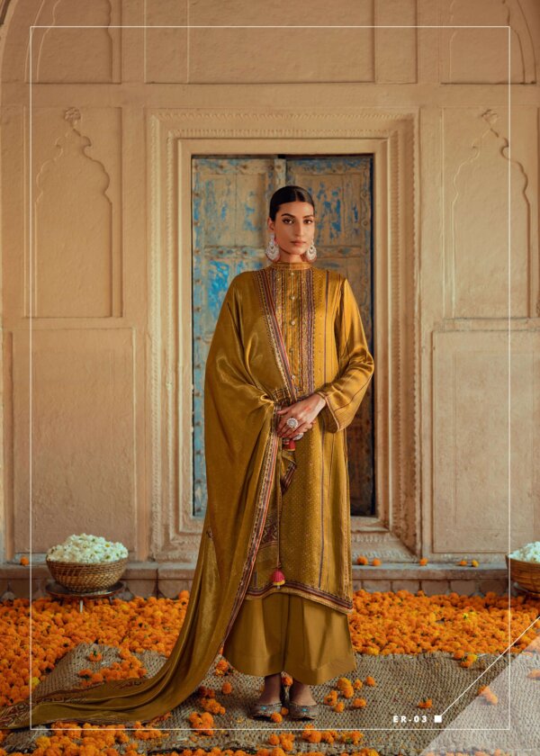 My Fashion Road Varsha Emerald Exclusive Designer Satin Suit | ER – 03