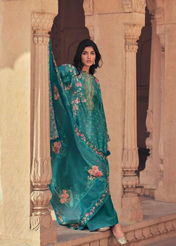 My Fashion Road Varsha Shiloh Designer Russian Silk Partywear Suit | SL – 03