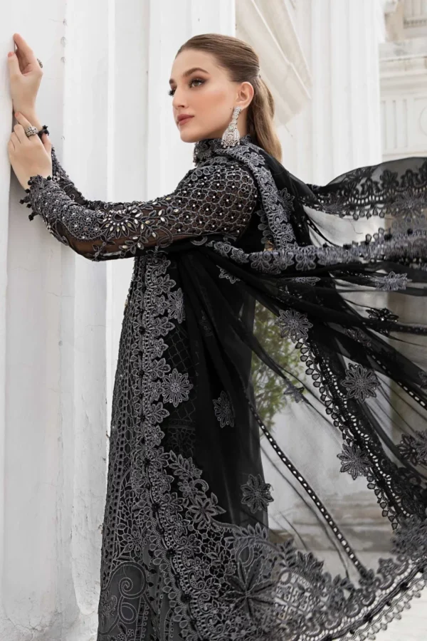 My Fashion Road MARIA.B Chiffons Unstitched Collection 2024 | MPC-24-101