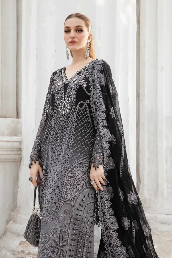 My Fashion Road MARIA.B Chiffons Unstitched Collection 2024 | MPC-24-101