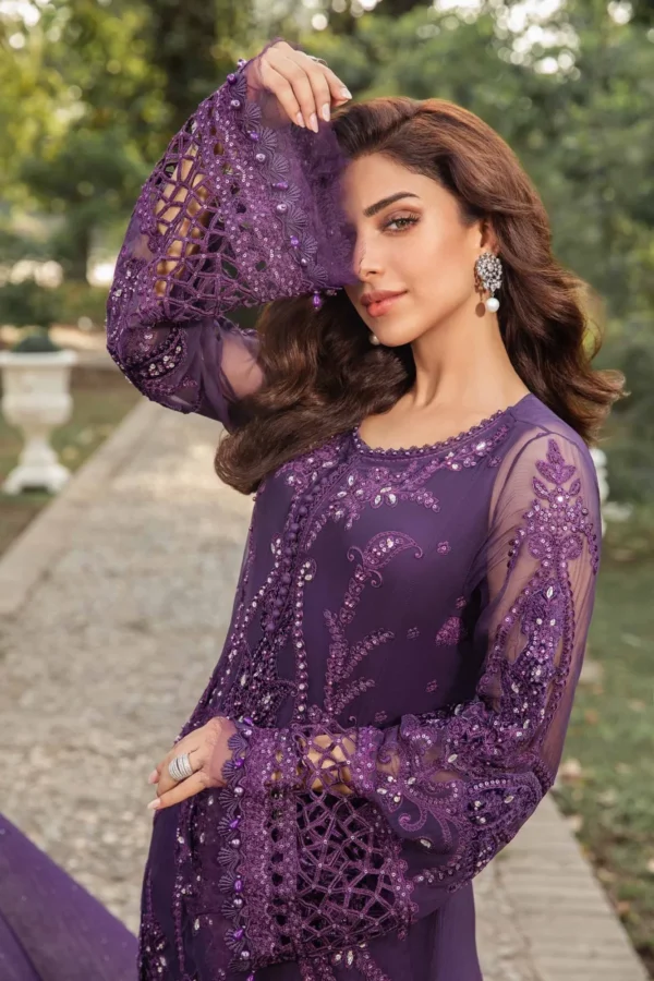 My Fashion Road MARIA.B Chiffons Unstitched Collection 2024 | MPC-24-102