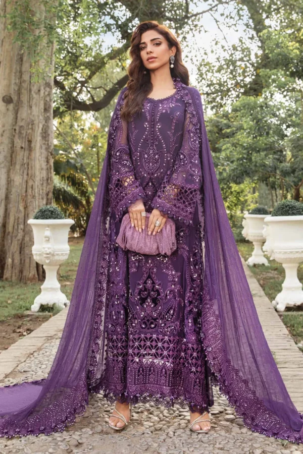 My Fashion Road MARIA.B Chiffons Unstitched Collection 2024 | MPC-24-102