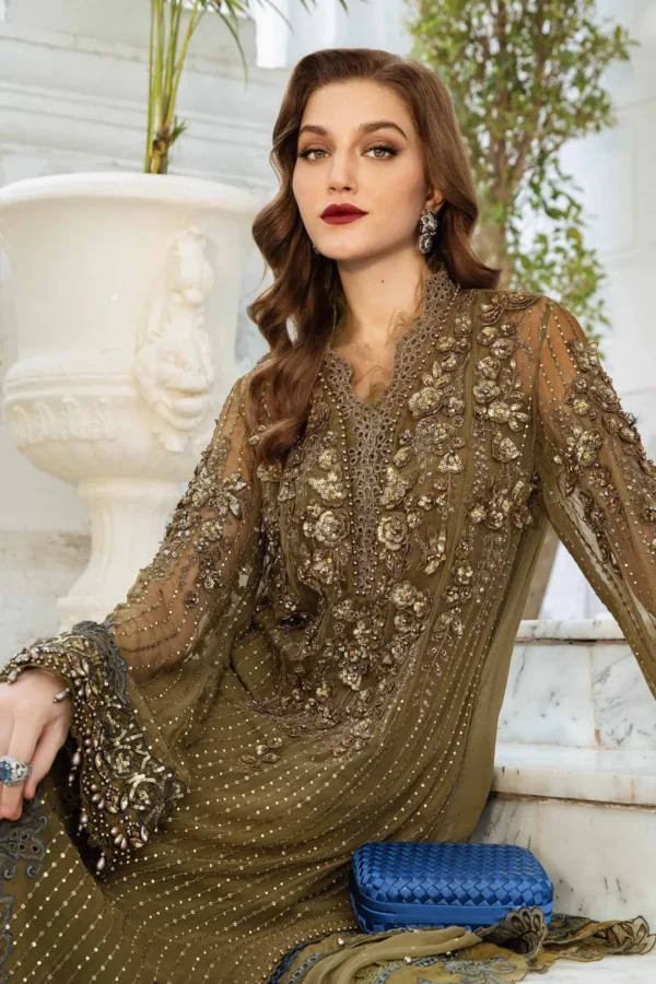 My Fashion Road MARIA.B Chiffons Unstitched Collection 2024 | MPC-24-108