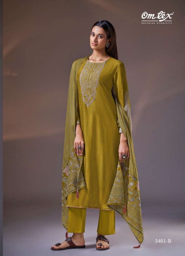 My Fashion Road Omtex Harriet Designer Silk Ladies Suit | 5401 – B