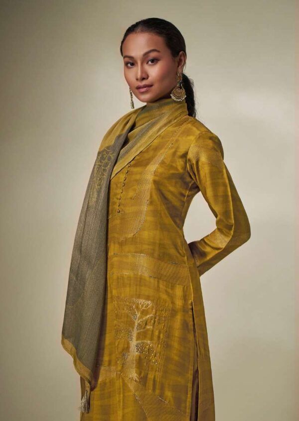 My Fashion Road Omtex Malina Tradition Wear Silk Jacquard Suit | 5321 – B