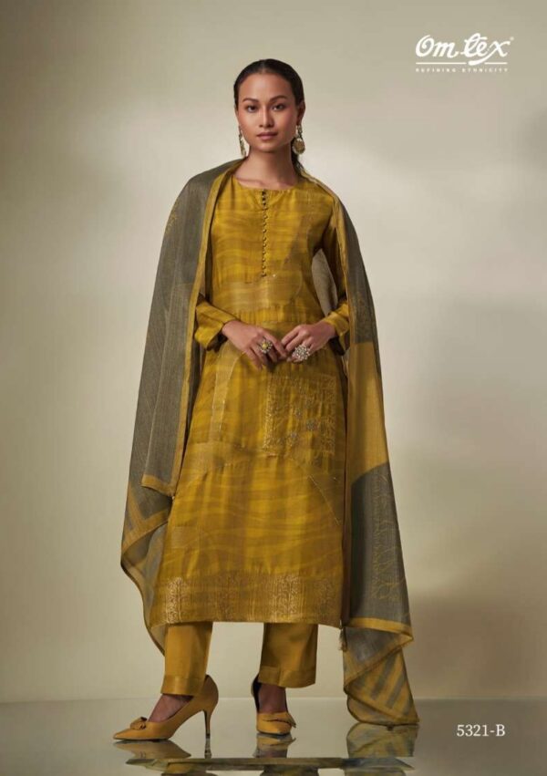 My Fashion Road Omtex Malina Tradition Wear Silk Jacquard Suit | 5321 – B