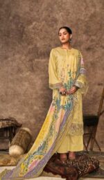 My Fashion Road Kimora Heer Malika Fancy Designer Work Muslin Suit | 9394
