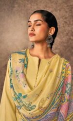 My Fashion Road Kimora Heer Malika Fancy Designer Work Muslin Suit | 9394