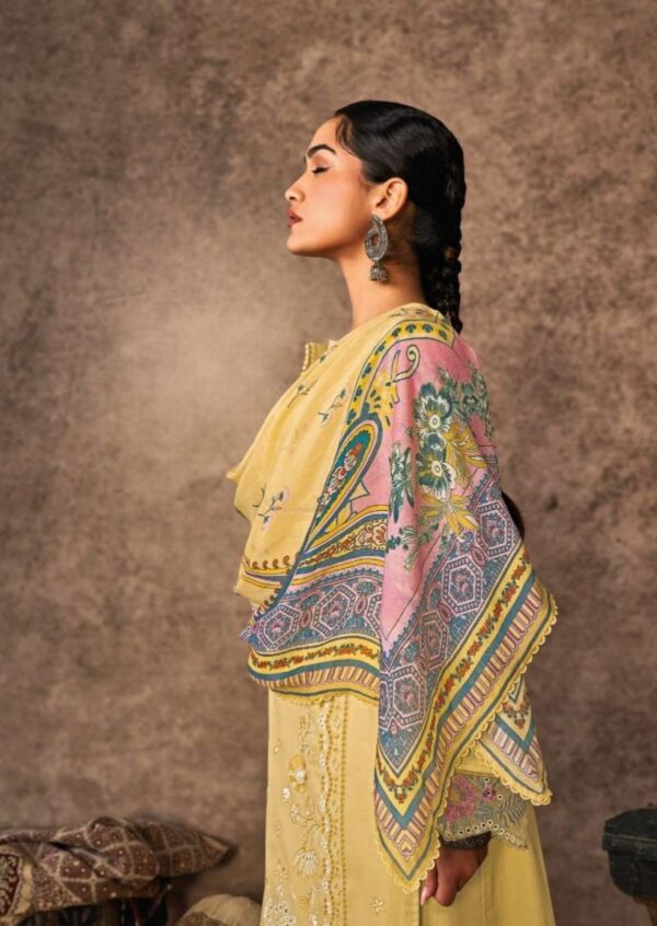 My Fashion Road Kimora Heer Malika Fancy Designer Work Muslin Suit | 9394