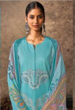 My Fashion Road Kimora Heer Malika Fancy Designer Work Muslin Suit | 9391