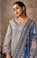 My Fashion Road Kimora Heer Malika Fancy Designer Work Muslin Suit | 9392