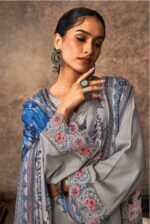 My Fashion Road Kimora Heer Malika Fancy Designer Work Muslin Suit | 9392